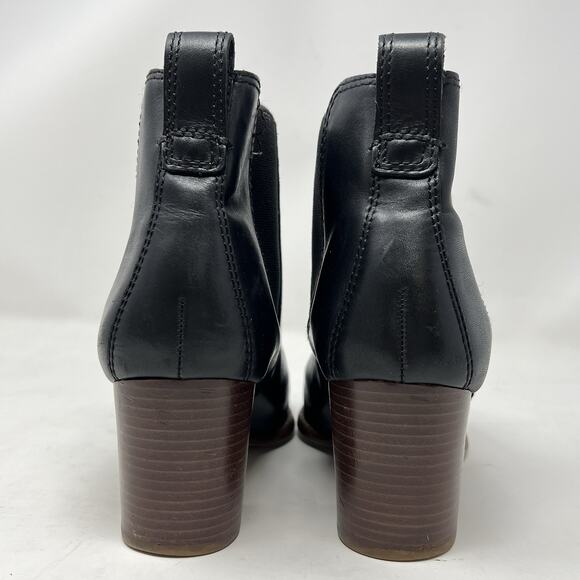 Madewell Regan Boot Size 8.5 Black Leather Pull On J8307 - Picture 4 of 11